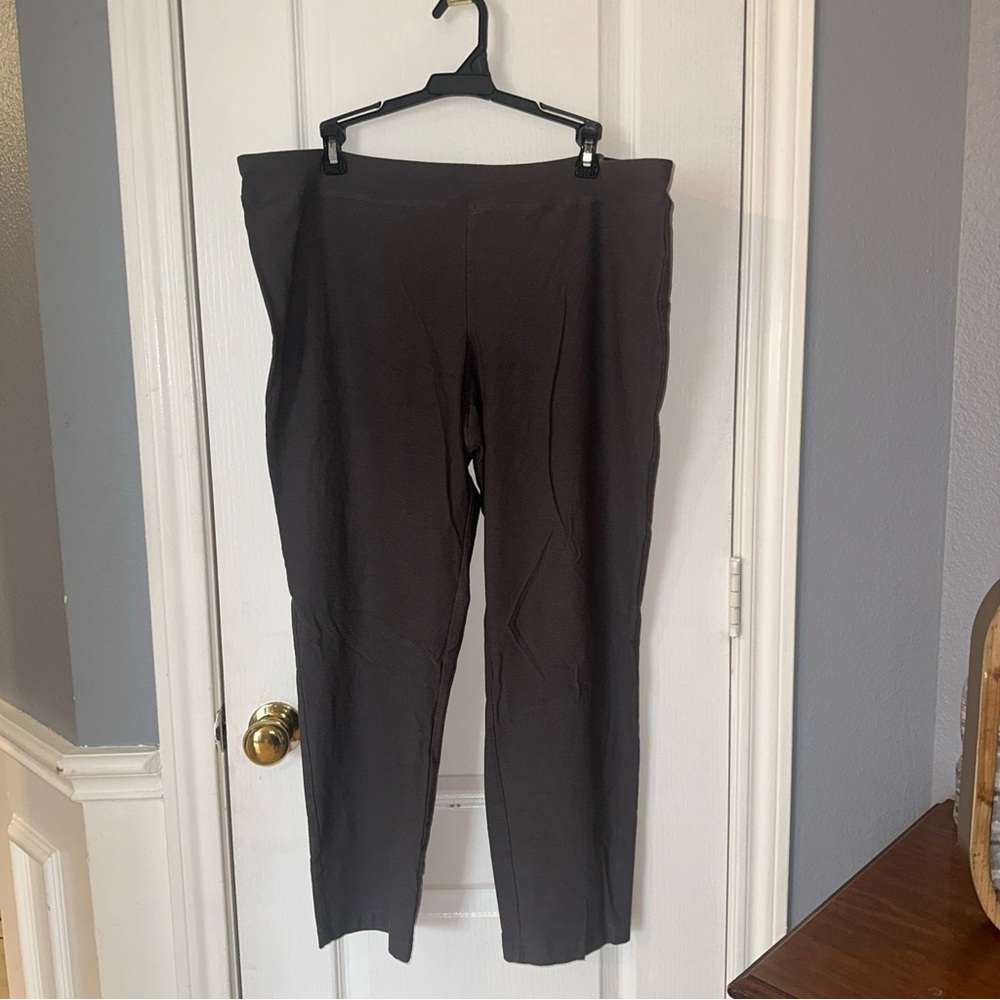 Eileen Fisher Pants Stretch Crepe Slim Fit, Ankle length Women's Sz‎ 1XL Capsule